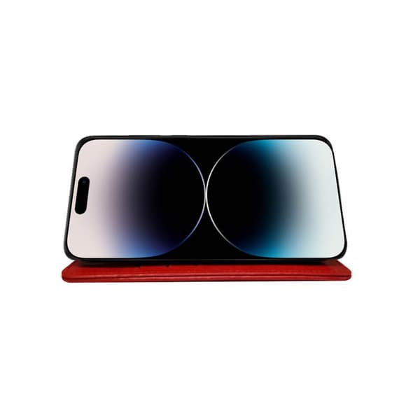 Mobil lommebok 3-kort Apple iPhone 14 Pro Max - Rød