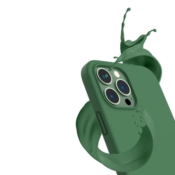 iPhone 13 Pro Max Skal - Silikon Grön Rvelon
