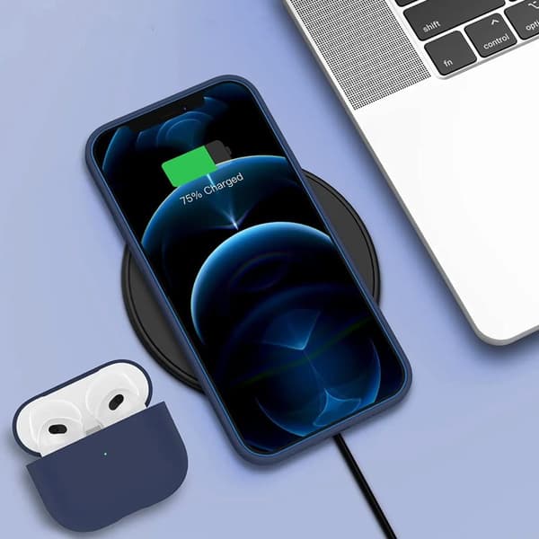 iPhone 12/12 Pro Silikonskal Rvelon - Blå