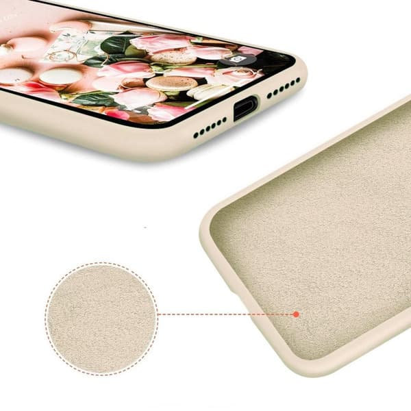 iPhone X/XS Skal - Silikon Beige Rvelon