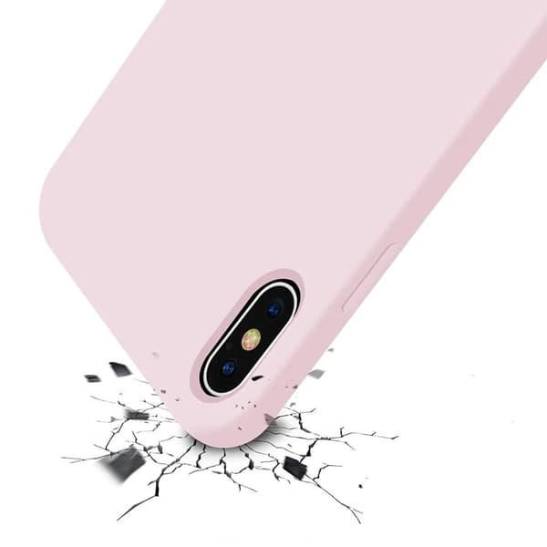 iPhone X/XS Skal - Silikon Sand Rosa Rvelon