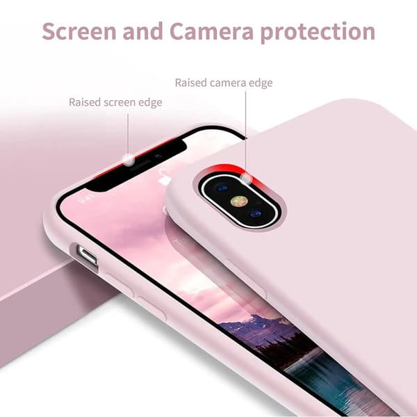 iPhone X/XS Skal - Silikon Sand Rosa Rvelon