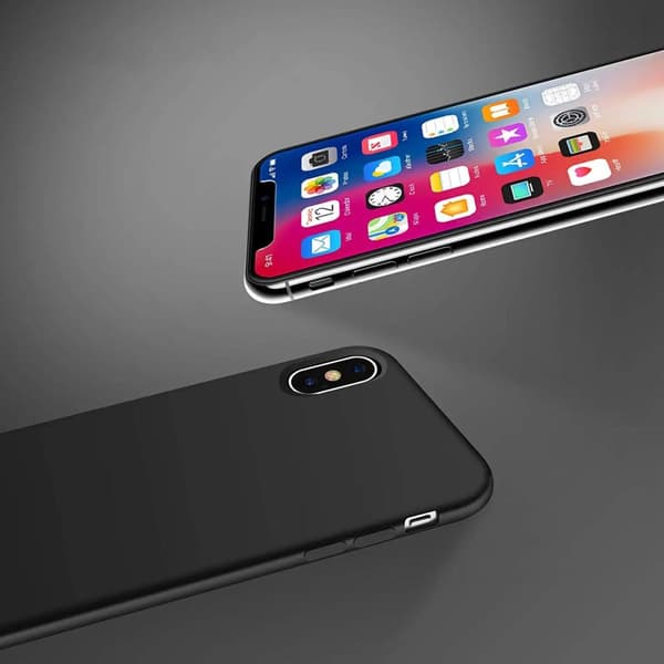 iPhone X/XS Skal - Silikon Svart Rvelon