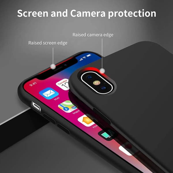 iPhone X/XS Skal - Silikon Svart Rvelon