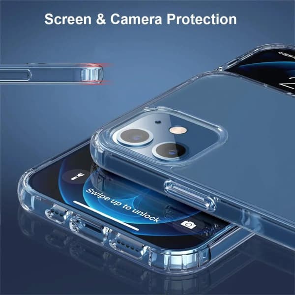 iPhone 12 Mini Skal - Stöttåligt Rvelon Transparent