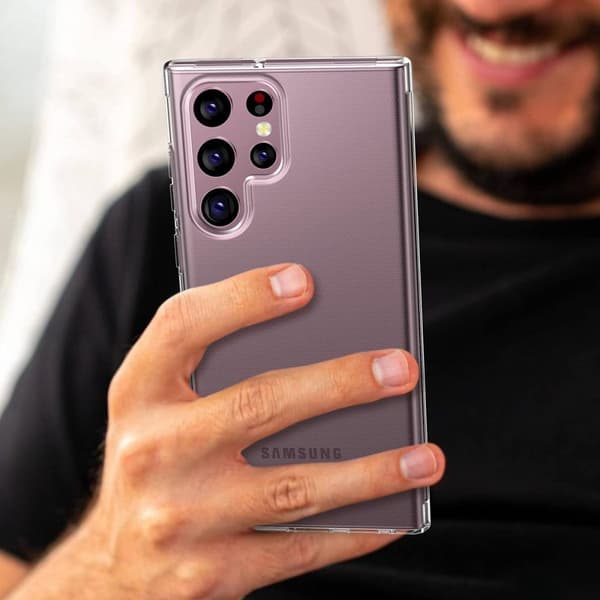 Samsung S22 Ultra Stöttåligt Skal Rvelon - Transparent