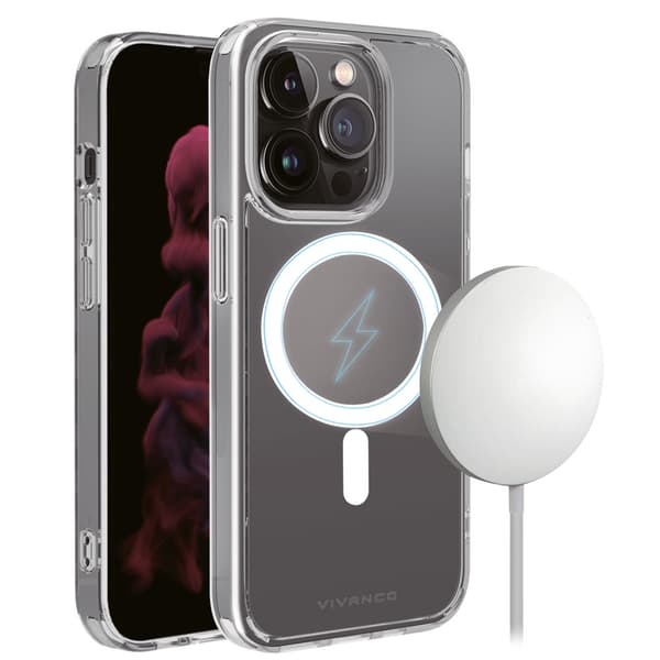 Vivanco iPhone 14 Pro Kuori Mag Steady Läpinäkyvä Kirkas