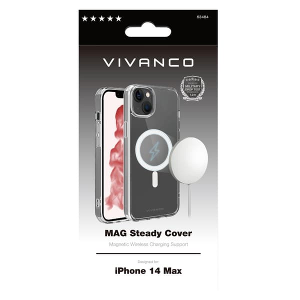 Vivanco iPhone 14 Plus Kuori Mag Steady Läpinäkyvä Kirkas
