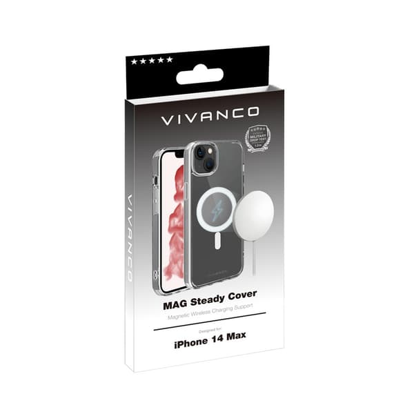 Vivanco iPhone 14 Plus Kuori Mag Steady Läpinäkyvä Kirkas