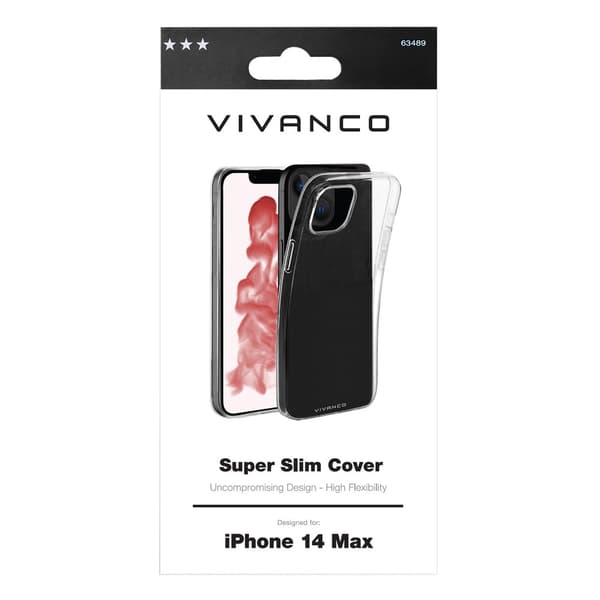 Vivanco iPhone 14 Plus Skal Slim TPU Transparent Klar