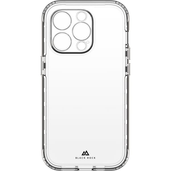 Black Rock iPhone 14 Pro Max Kuori 360° Real Glass Case Musta Kirkas
