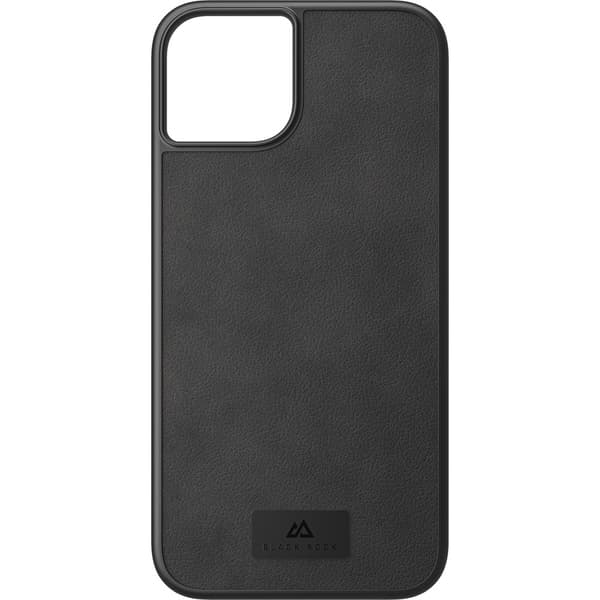 Black Rock iPhone 14 Plus Kuori Real Leather Case Musta