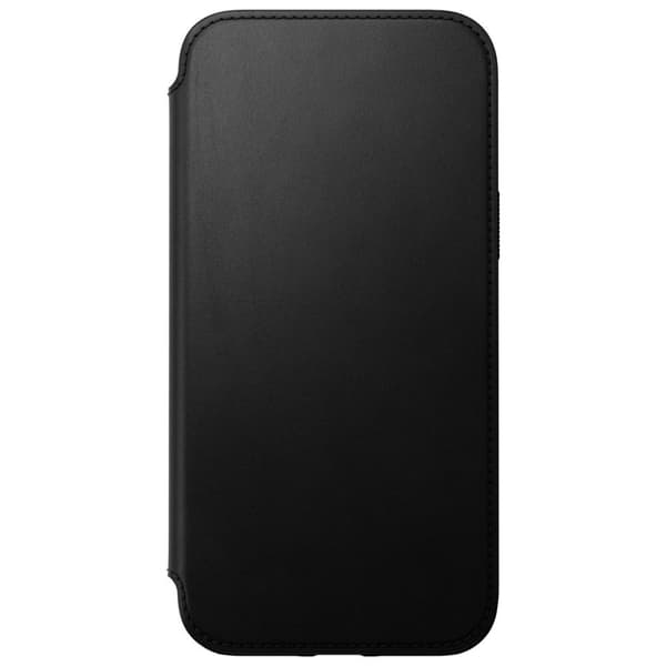 NOMAD iPhone 14 Plus Kotelo Modern Leather Folio Musta