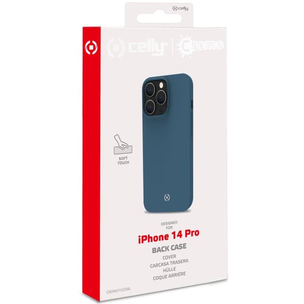 Cromo Soft gummi cover iPhone 14 Pro Blue