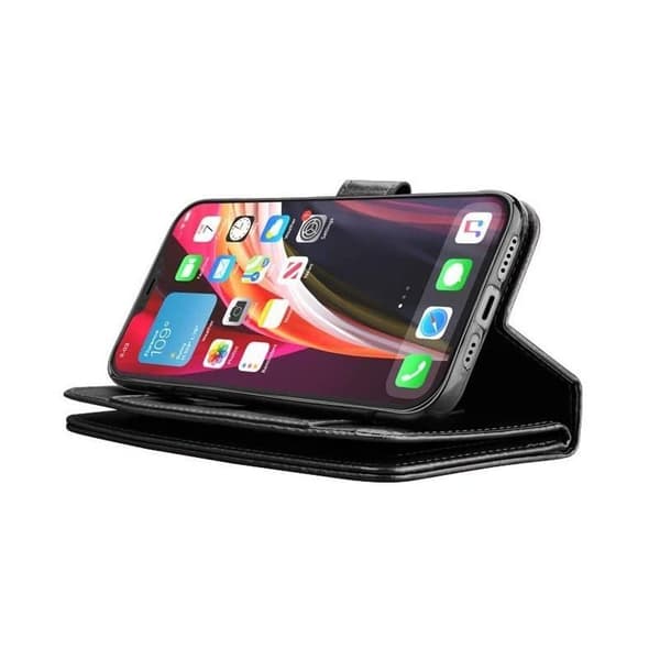 iPhone 14 Praktisk Plånboksfodral med 12-Fack Array V4