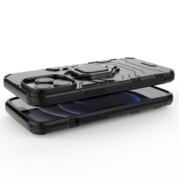 iPhone 14 Pro iskunkestävä kotelo ThinArmor sormustelineellä