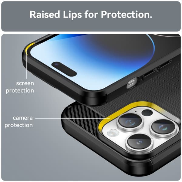 iPhone 14 Pro Max iskunkestävä SlimCarbon kotelo