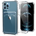 Miniatyrbillede 1 af 5: Tyndt stødsikkert mobilcover med kortslot iPhone 14 Max