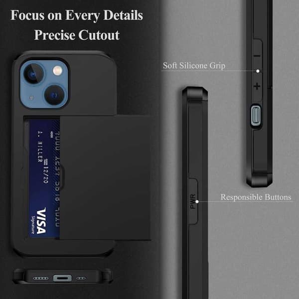 iPhone 14 Pro Max Exclusive Shockproof Cover Card-spor StreetWise