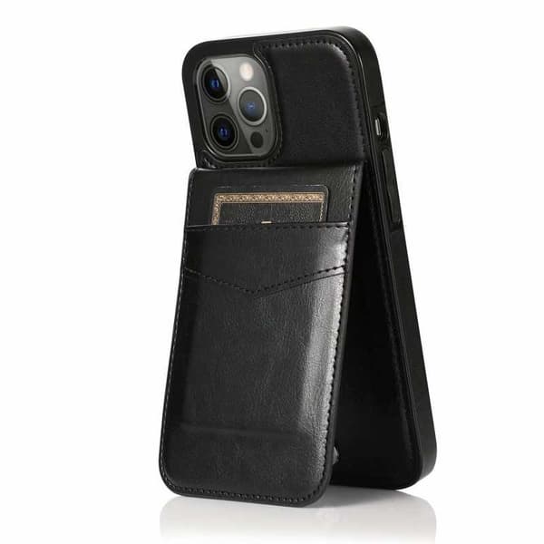 iPhone 14 Pro Mobil Cover Kortholder 5-SLOT Retro V3