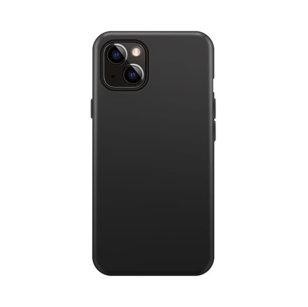 XQISIT iPhone 14 Deksel Silicone Case Svart