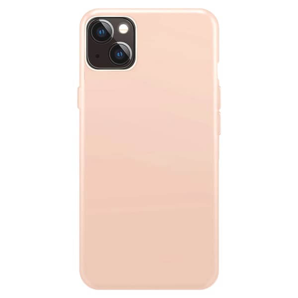 XQISIT iPhone 14 Plus Cover Silicone Case Sand