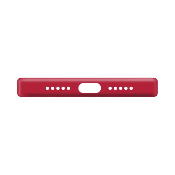 XQISIT iPhone 14 Pro Max Kuori Silicone Case Punainen