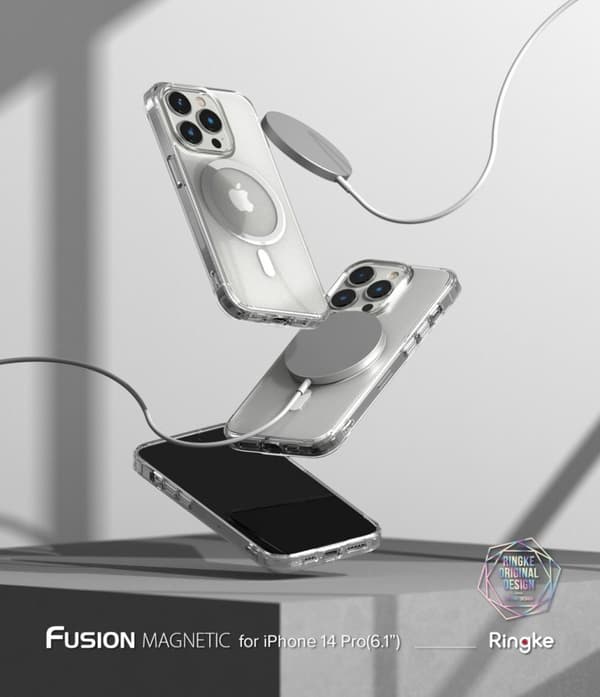 Ringke iPhone 14 Pro Kuori Fusion Magnetic Matte Clear