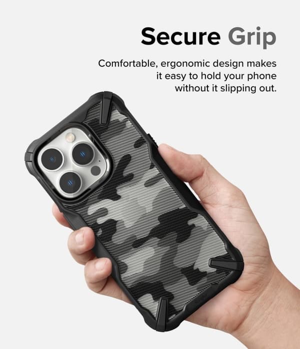 Ringke iPhone 14 Pro Cover Fusion X Camo Black