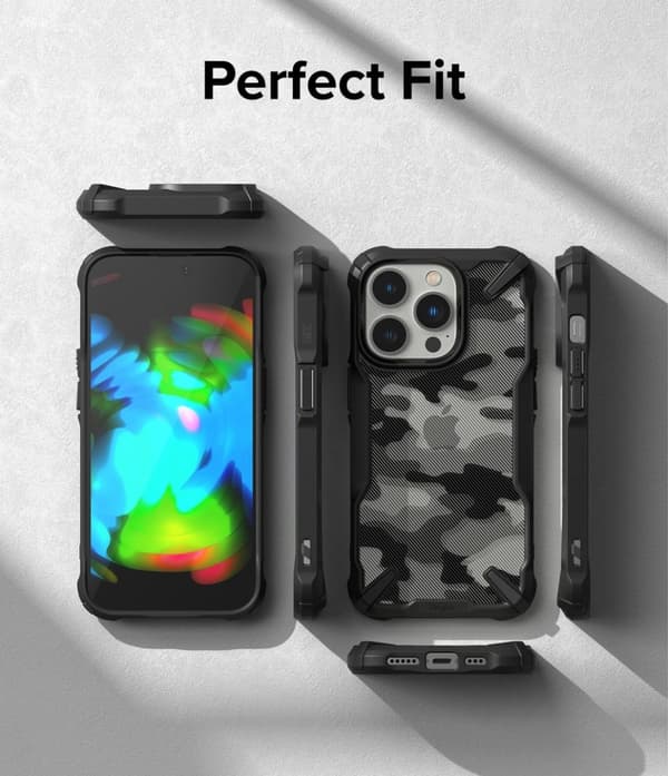 Ringke iPhone 14 Pro Cover Fusion X Camo Black