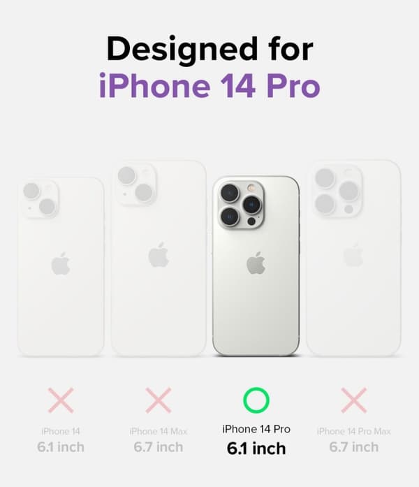 Ringke iPhone 14 Pro Skal Air Glitter Clear