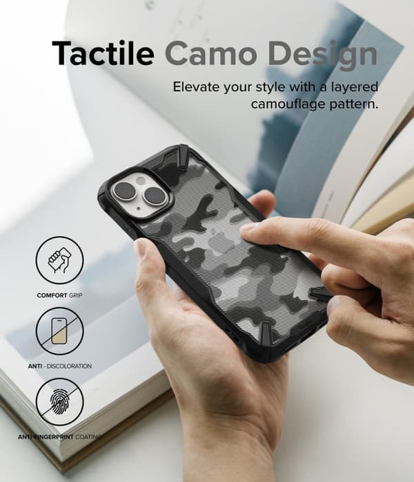 Ringke iPhone 14 Plus Kuori Fusion X Camo Black