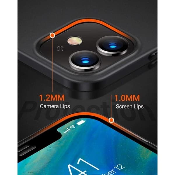 iPhone 14 Plus Ultratunt Mattsvart Skal Basic V2