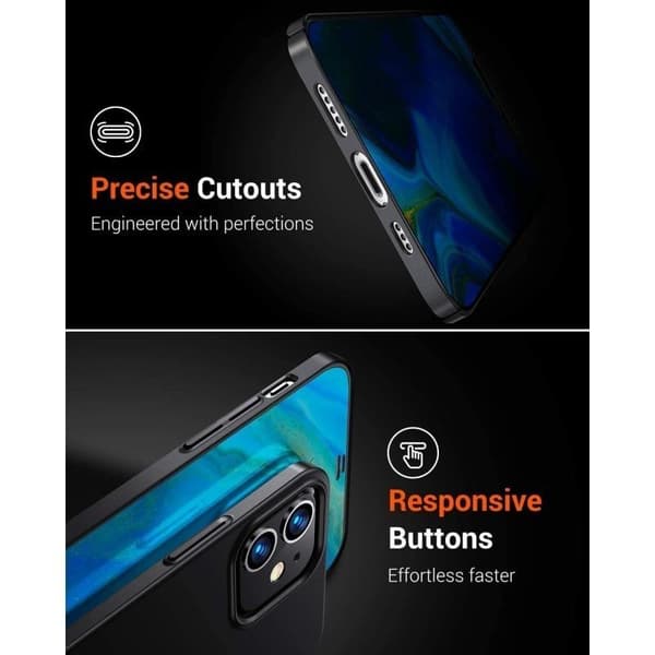 iPhone 14 Plus Ultratunt Mattsvart Skal Basic V2
