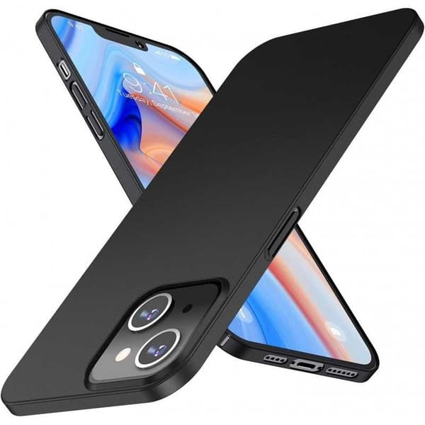 iPhone 14 Plus Ultratunt Mattsvart Skal Basic V2