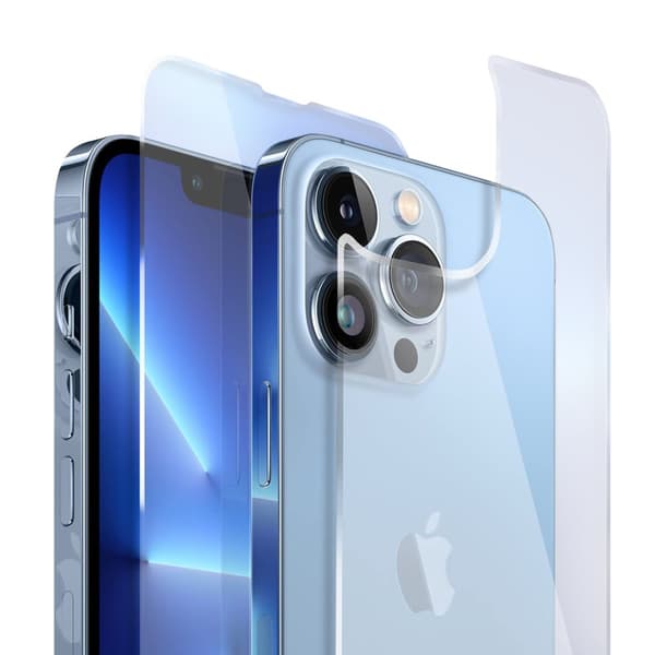 iPhone 13 Pro Max tempereret glas foran og bagpå