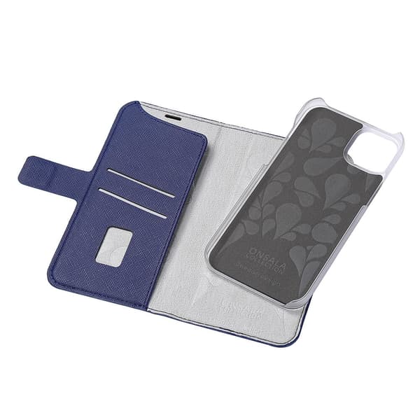 ONSALA Wallet Eco Navy Blue iPhone 14 Plus