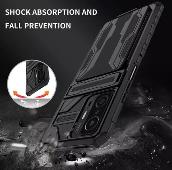 Xiaomi 11T/Xiaomi 11 PRO 5G -5G, cover / etui med 2 kreditkortholdere