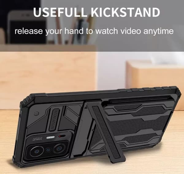 Xiaomi 11T/Xiaomi 11 PRO 5G -5G, cover / etui med 2 kreditkortholdere