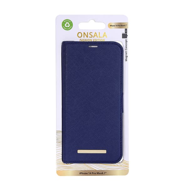 ONSALA Mobiletui  ECO iPhone 14 Pro Max Navy Blue