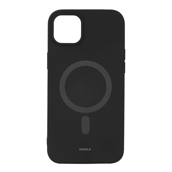ONSALA Mobilskal Silikon MagSeries Black - iPhone 14 Plus