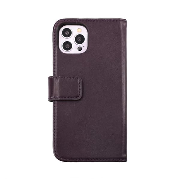 iPhone 14 Pro Plånboksfodral Läder Rvelon - Lila