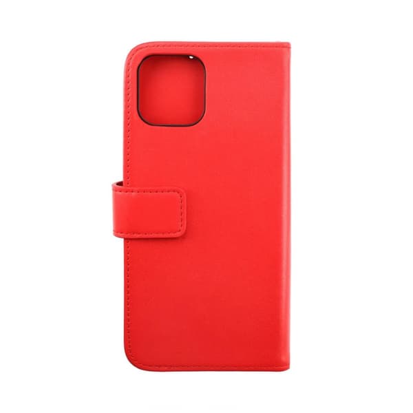 iPhone 14 Plus Plånboksfodral Läder Rvelon - Röd
