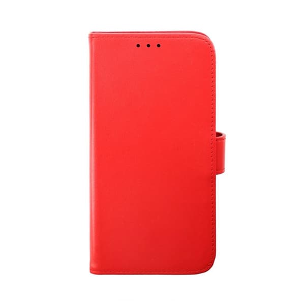 iPhone 14 Plus Plånboksfodral Läder Rvelon - Röd