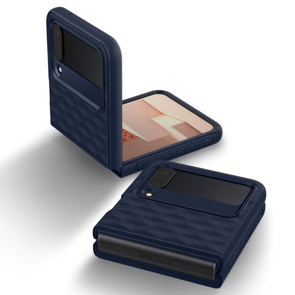 Caseology Samsung Galaxy Z Flip 4 Kuori Parallax Midnight Blue