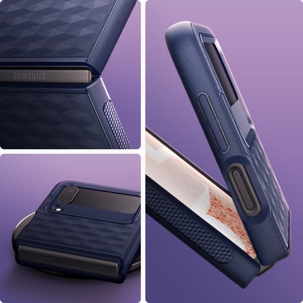 Caseology Samsung Galaxy Z Flip 4 Kuori Parallax Midnight Blue