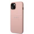 Miniatyrbillede 2 af 7: Guess iPhone 14 Plus Cover Saffiano Metal Logo Stripes Lyserød