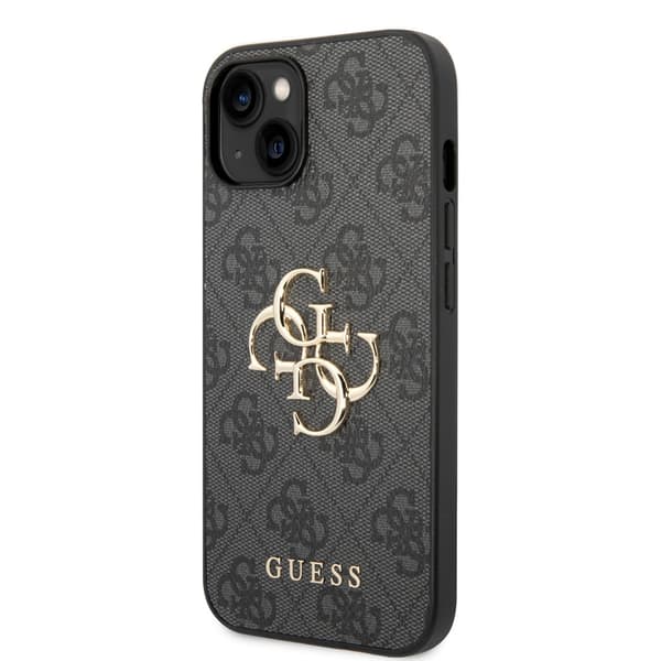 Guess iPhone 14 Plus Cover Big Metal Logo Grå