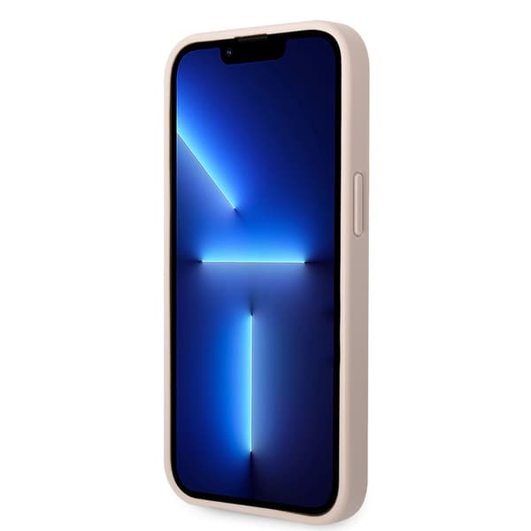 Guess iPhone 14 Plus Kuori Big Metal Logo Vaaleanpunainen