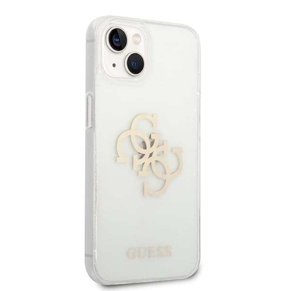 Guess iPhone 14 Skal Full Glitter Transparent